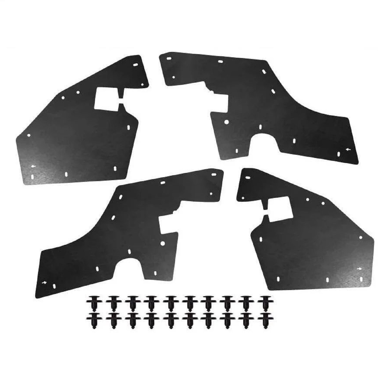 1d6225d2-0cd1-4a98-ba6c-82db87dd7223 Комплект посиленого брудозахисту моторного відсіку з набором кліпс для Toyota Hilux G8 (2015-т.ч.) - Зображення 1