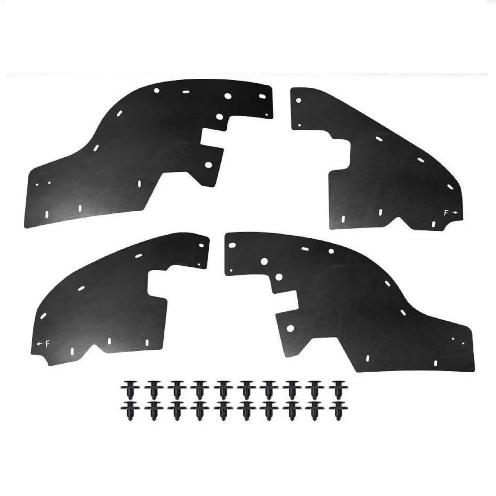 26d2c0bf-1040-4741-8e79-8217334a5ab5 Комплект посиленого брудозахисту моторного відсіку з набором кліпс для Toyota Land Cruiser 200 - Зображення 1