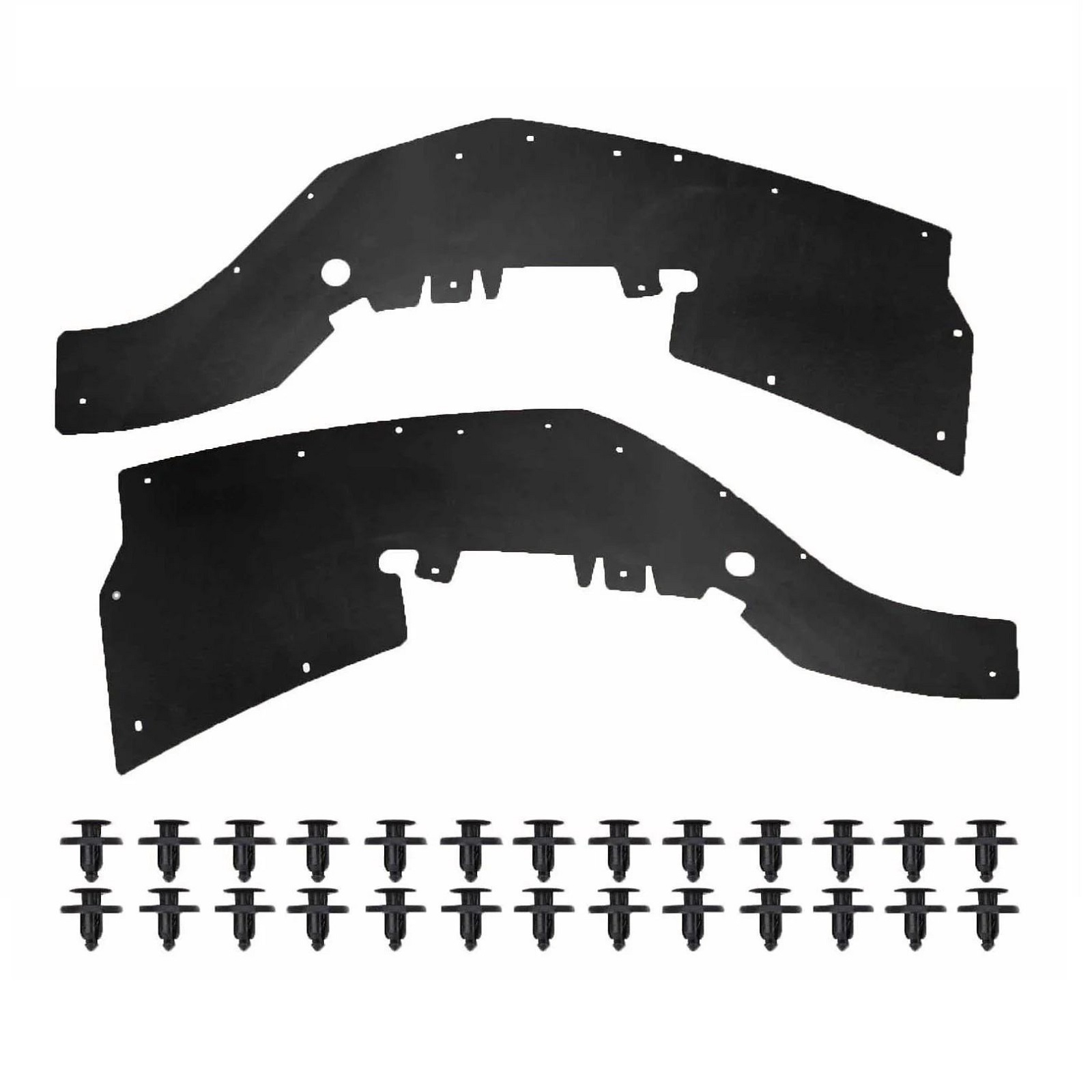 2e049f58-9a93-4a9e-8405-d7c27ae20e74 Комплект посиленого брудозахисту моторного відсіку з набором кліпс для Nissan NP300/Navara (1997-2004) - Зображення 1