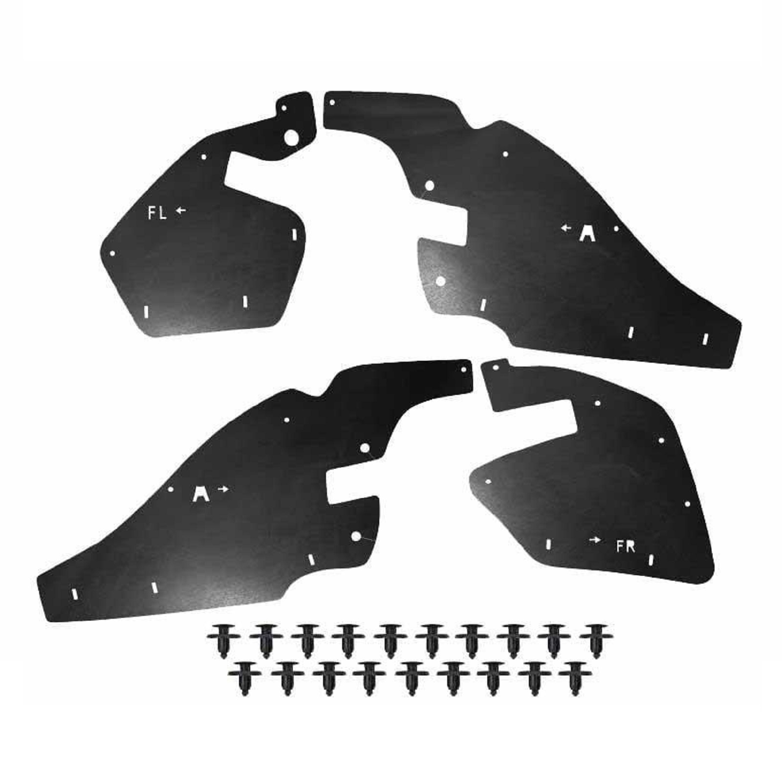 39b337cb-9c68-4277-a2f6-c16fd94cd181 Комплект посиленого брудозахисту моторного відсіку з набором кліпс для Toyota FJ Cruiser (2005+) - Зображення 1