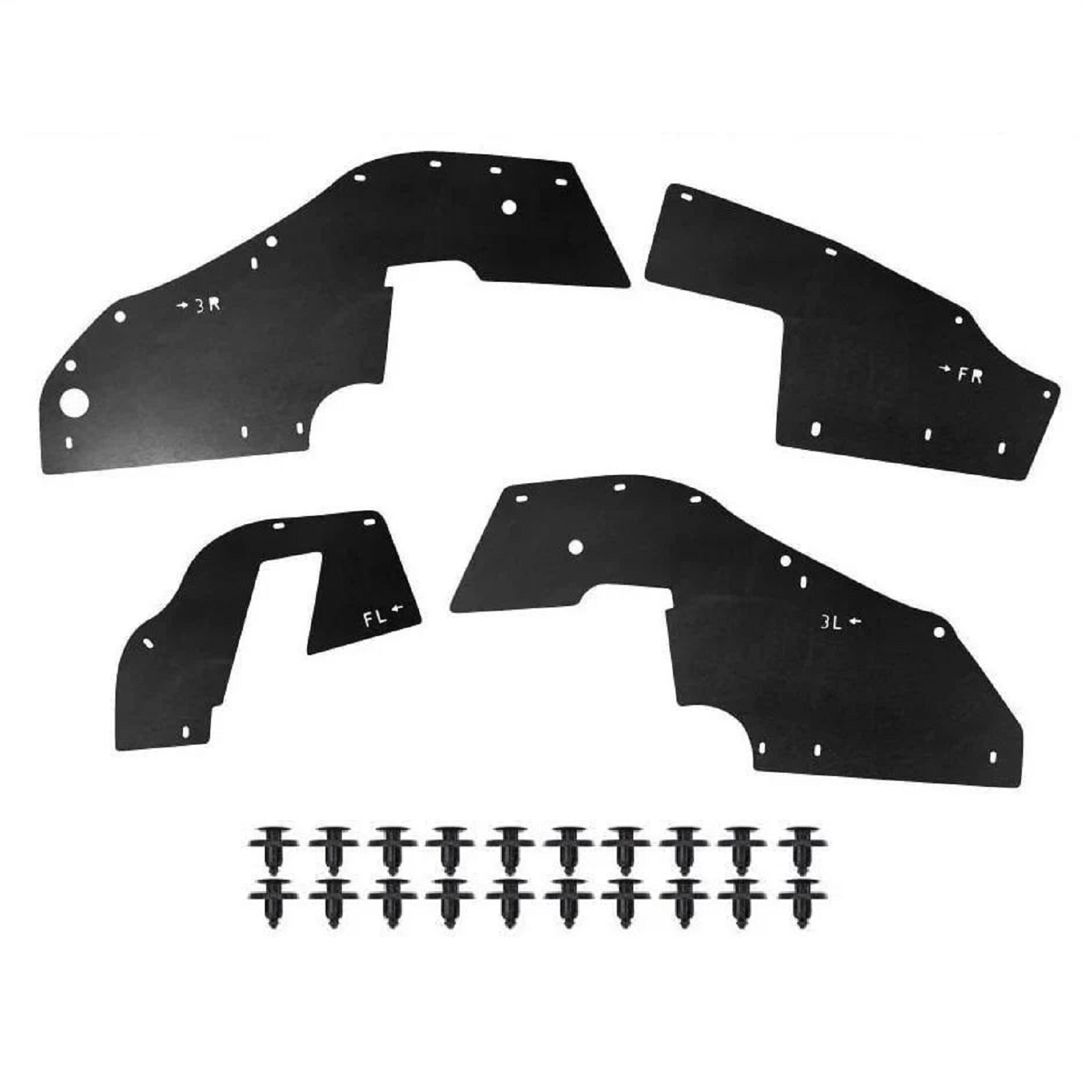 5512ad29-7d38-4605-80bc-d43f89fc8e28 Комплект посиленого брудозахисту моторного відсіку з набором кліпс для Lexus LX470 (1998-2007) - Зображення 1