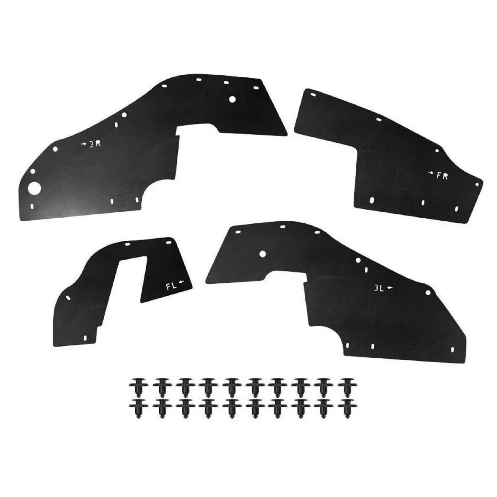 5512ad29-7d38-4605-80bc-d43f89fc8e28 Комплект посиленого брудозахисту моторного відсіку з набором кліпс для Toyota Land Cruiser 100 - Зображення 1