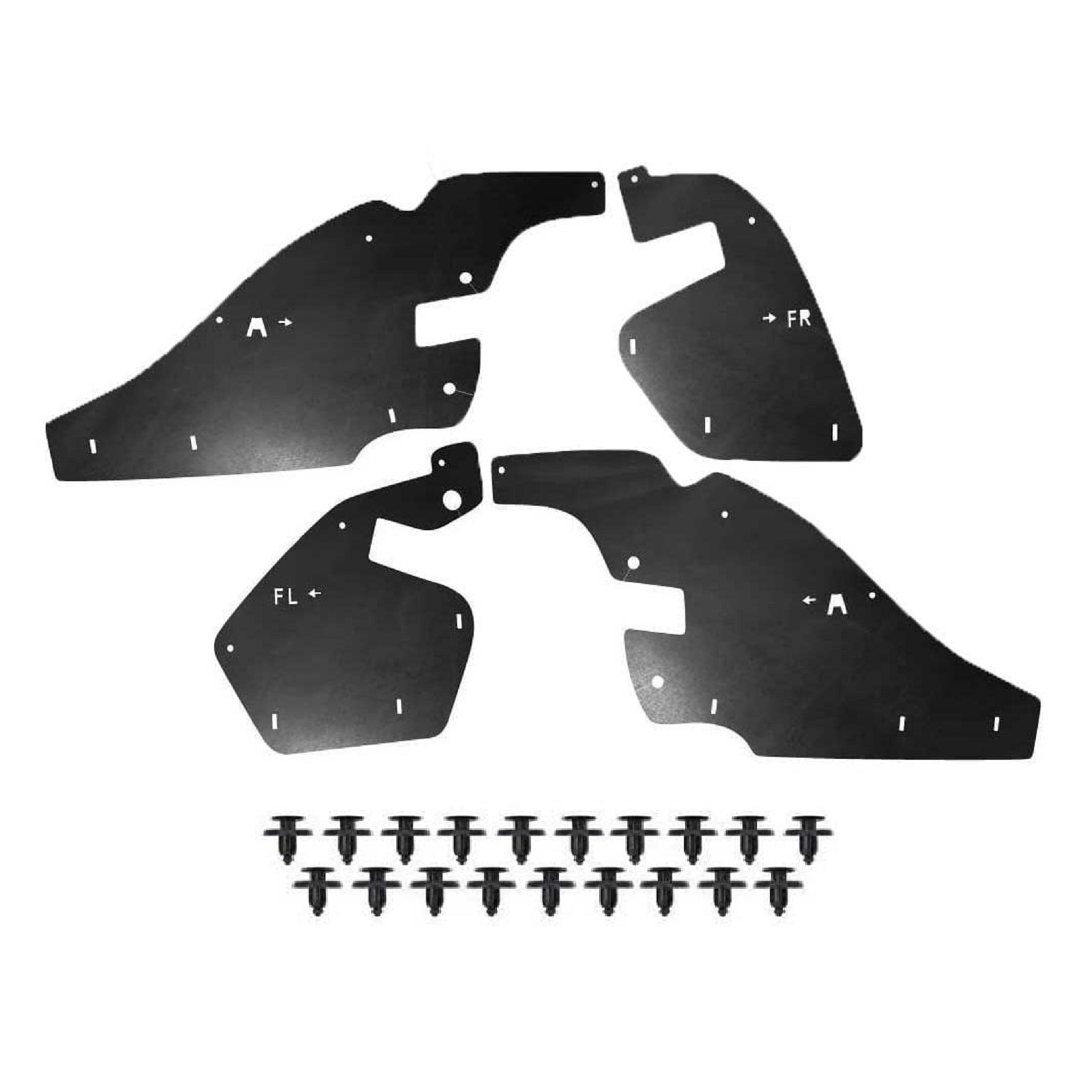 998e99a1-9d27-4ccc-947e-8ca48fb6fe15 Комплект посиленого брудозахисту моторного відсіку з набором кліпс для Lexus GX 470 (2002-2009) - Зображення 1