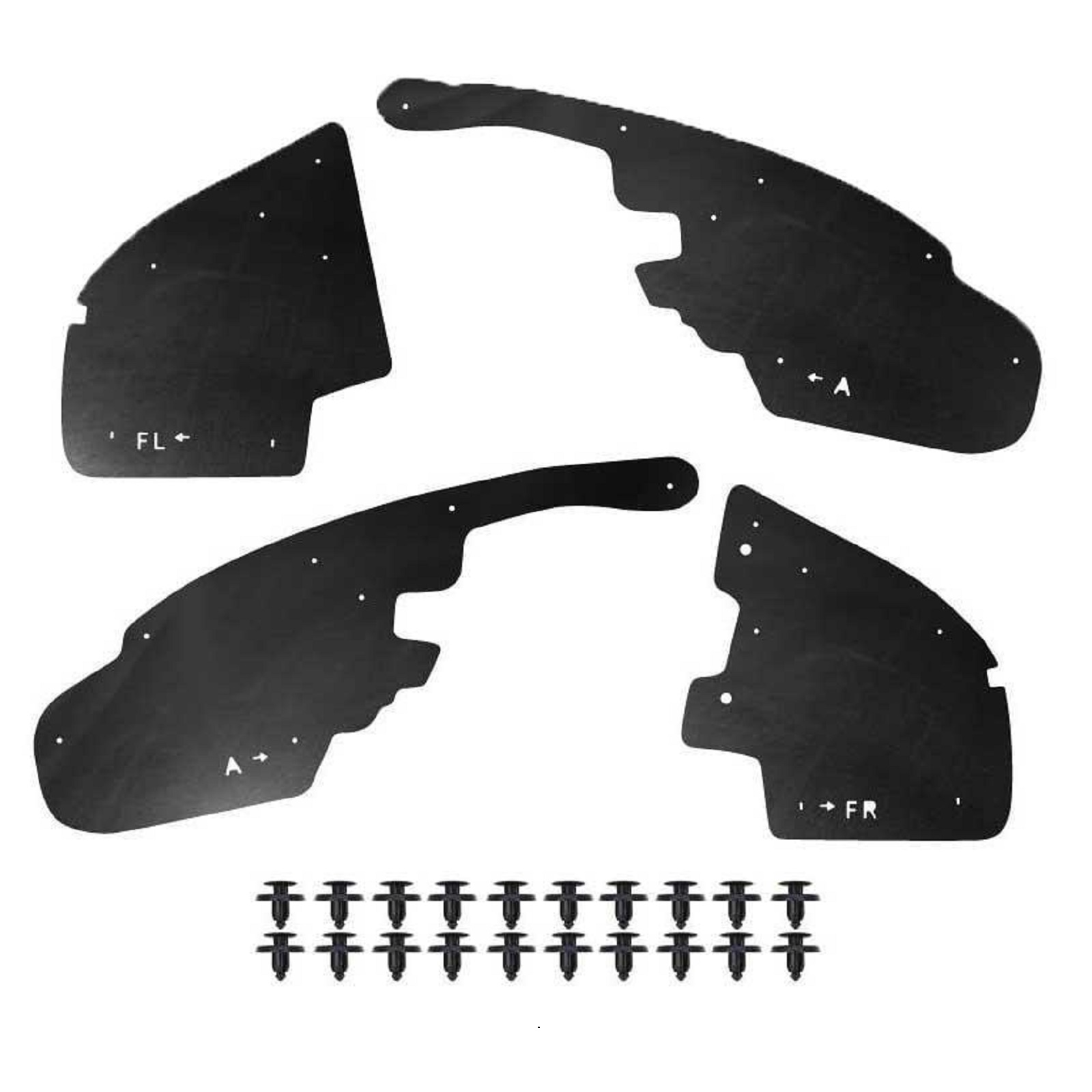 ad21afa7-4d35-423a-b905-b129952737a0 Комплект посиленого брудозахисту моторного відсіку з набором кліпс для Mitsubishi Pajero Sport G3 (2014-т.ч.) - Зображення 1