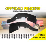 Комплект посиленого брудозахисту моторного відсіку з набором кліпс для Nissan NP300/Navara (1997-2004) - Зображення 2