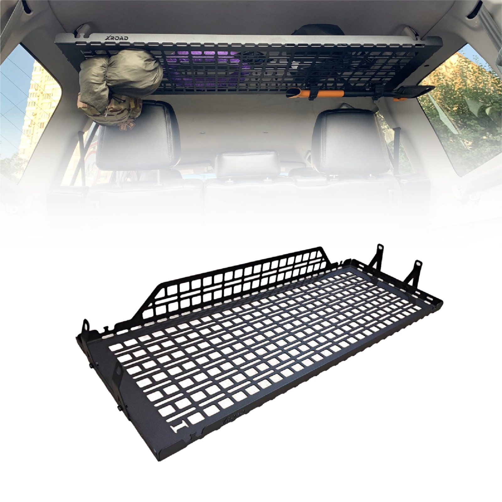 mp4-rozetka_polka-1 Полиця під стелю в багажник Mitsubishi Pajero 4 (2006-2021) - Зображення 1