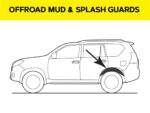 Комплект посиленого брудозахисту задньої арки з набором кліпс для Mitsubishi L200 (2005-2014) - Зображення 7